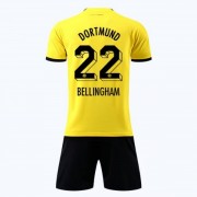 Billige Fotballdrakter BVB Borussia Dortmund Barn 2022-23 Jude Bellingham 22 Hjemme Draktsett Fotball Kortermet
